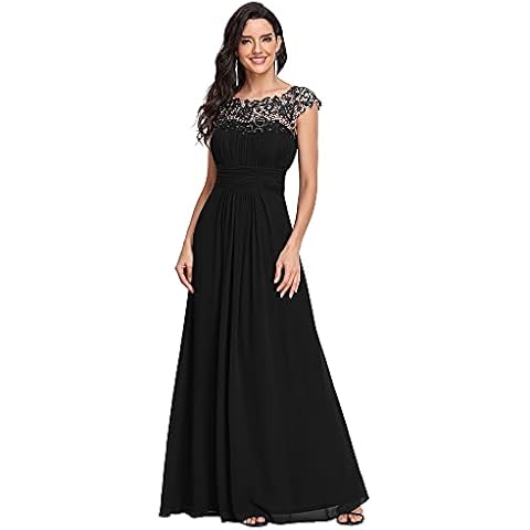 Ever-Pretty Lacey Neckline Open Back Dress Cover