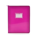 Erhältlich in 2 und 4 Ringen Colorline A4+ Ringordner mit stoffverstärkten Seiten – Beschriftung vorne und auf dem Rücken und Griff von Office Box – Ref. 42511-FU (25 mm / 4 Ringe, Fuchsia)