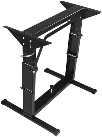 Adjustable Height RV Dinette Table Base - Metal Folding Table, 550LBS Support for Camping, Yacht, Patio & Camper Use - Perfect for Outdoor Dining & Space-Saving Solutions