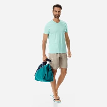 Linen Bermuda Shorts Cargo Pockets