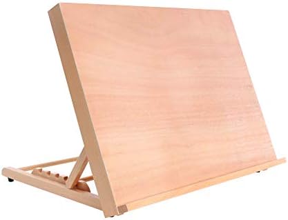 U.S. Art Supply Large 18-1/2" Wide x 14-1/8" (A3) Tall Artist Adjustable Wood Drawing Board