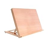 U.S. Art Supply Large 18-1/2' Wide x 14-1/8' (A3) Tall Artist Adjustable Wood Drawing Board