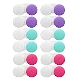 XimuMuxiTH 12 PCS Contact Lens Case, Colorful Contact Case Left/Right Eyes, Portable Contact Lens...