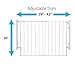 Safety 1st Ready To Install Everywhere Baby Gate, Multi-use Baby Gate with Door for Doorways, Hallways and Stairs, White