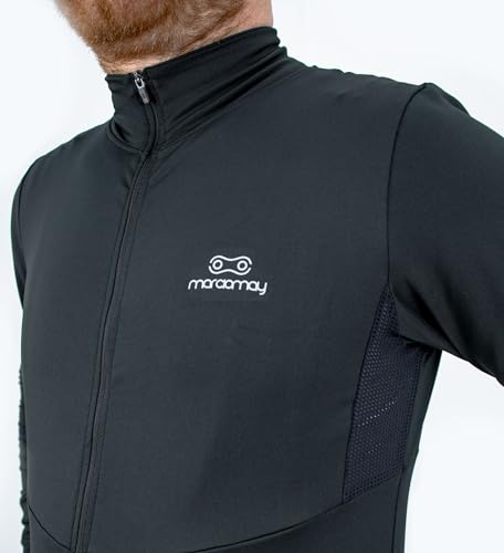 Jaqueta Peluciada de Ciclismo Masculina Márcio May Comfort Preta