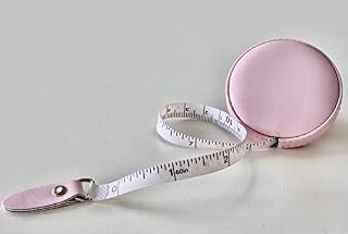 Tape Measure Sewing Pink Leather 60 inches Measuring Tape Retractable with Soft Leatherette