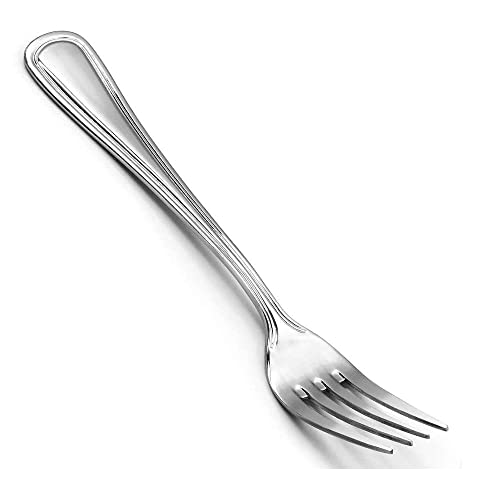 Forgast RESTAURANT Tafelgabeln 6 Stück | Essgabel aus rostfreiem Edelstahl | spülmaschinengeeignet | Menügabeln | Essgabeln für Zuhause, Restaurant, Hotel | Metall Silber