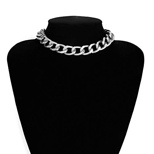 Daimay ACC-DAM-197 Women'S Alloy Choker Necklace Heavy Cuban Chunky Chain Punk Gothic Hip Hop Metal Necklaces thumb #1