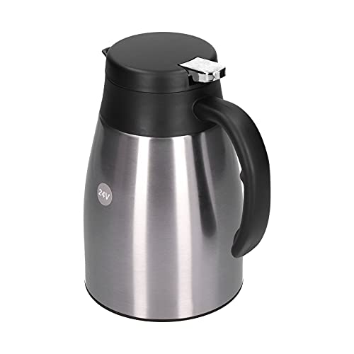 Tetera eléctrica de auto AYNEFY 24V 1200ml acero inoxidable miniatura 2