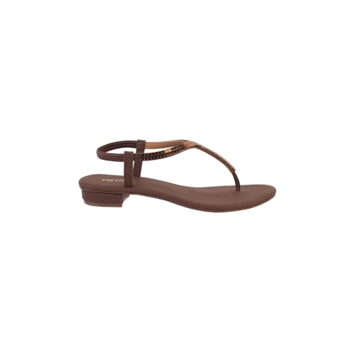 Image of Metro Women Black Synthetic Flat Casual Sandal