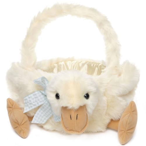 Bearington Quack The Yellow Duck Easter Basket for Babies and