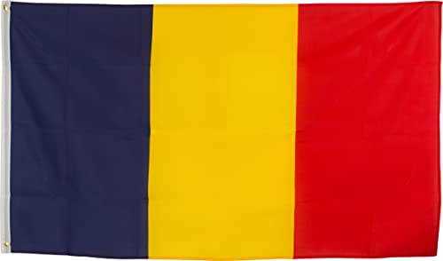 Bundes- und Länderflagge aus wetterfestem Material mit Metallösen, Outdoor Fahne & Flagge (Rumänien) 150x90cm
