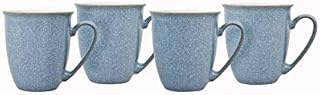 Denby 381048918 Elements 4 Piece Coffee/Beaker Mug Set, Blue