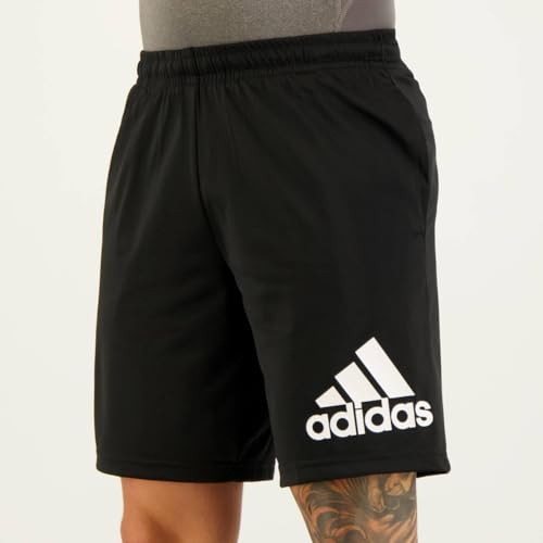 Bermuda Adidas M Logo Preta e Branca