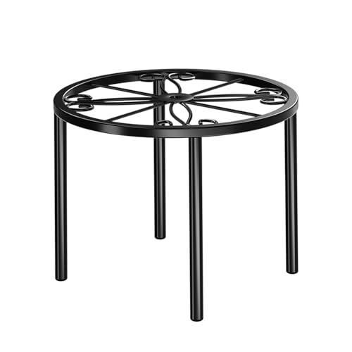 niffgaff 1 PCS Plant Stand-7.87IN Heavy Duty Flower Pot Stand, Multiple Plant Rack Holder, Anti-Rust Metal Round Shelf for Room Indoor and Outdoor Courtyard, Gardens.