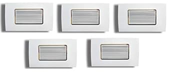 JAGRUT Krishna Modern Design Electrical Plastic 4 Modular Silky LED Foot Light for Bedroom, Dining Room and Home Decoration, Enhance Deco (Pack of 5, Cool White)