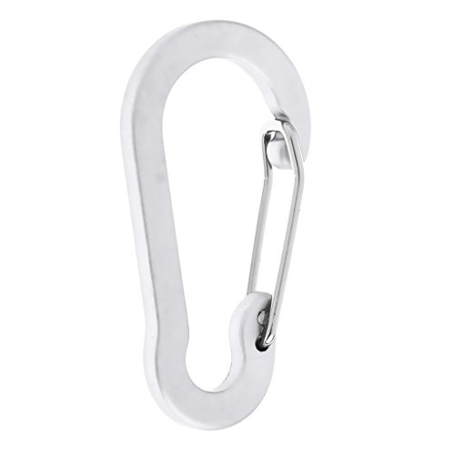 gazechimp 6pcs D Em Forma De Mosquetão De Alumínio Gancho Chaveiro Garrafa De água Mochila Fivela -