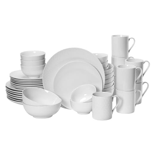 Mikasa Cheers 40-Piece Dinnerware Set, Service for 8, White