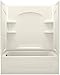 STERLING 71220110-96 Ensemble Bath and Shower Kit, 60-Inch x 32-Inch x 74-Inch, Left-Hand, Biscuit