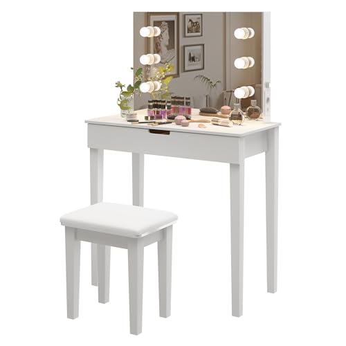 Organizedlife Juego de taburetes de tocador