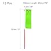 uxcell 12PCS Green Dance Ribbon, Gymnastics Ribbon Twirling Ribbons for Birthday Party Streamers Decoration,6.6Ft Circus Carnival Ribbon with Sticks Wands