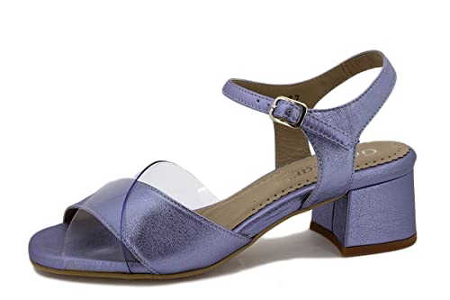 Sandale talon vinyle PieSanto de fabrication artisanale et cuir haut de gamme