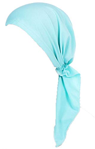 Ulalaza Chemo cáncer Cabeza Bufanda Sombrero Gorra pre-Atado Cubierta de Pelo Wrap Turban Headwear