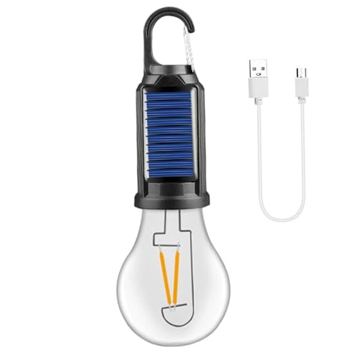 Bombilla LED recargable, impermeable, portátil, 3 modos de luz, vintage, tipo C, carga, luces de camping para tienda de campaña, bombilla LED recargable para exteriores, bombillas de camping, bom
