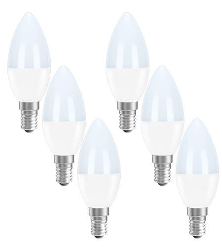 PureShine E14 Led Warmweiss Kerzenform Lampe, Ersetzt 40W Halogenlampe, 4W...