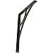 Ekena Millwork BKTM01X12X15SGLABS Metal Bracket, 1 1/2" W x 12" D x 15" H, Antiqued Brass