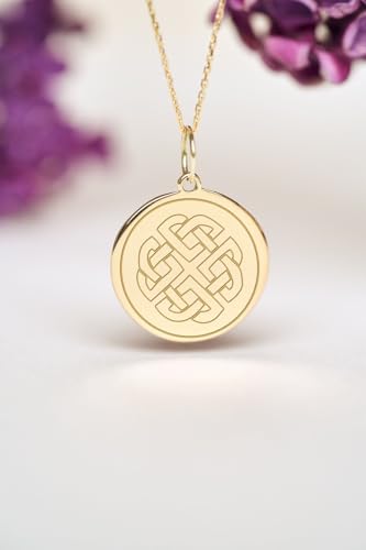 Collar de nudo celta Dara en plata 925 para lucir en el día a día 2