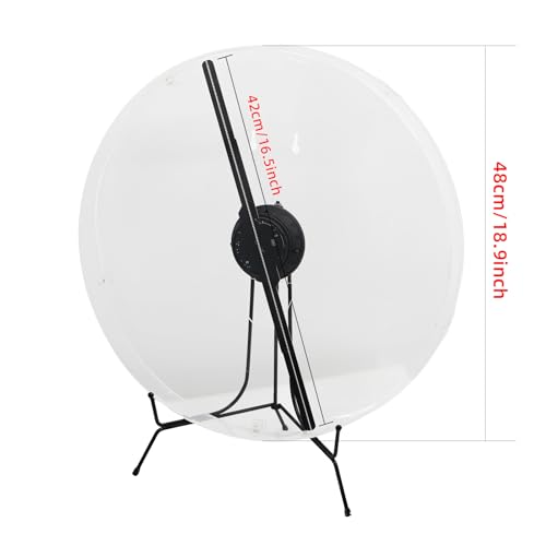 3D Hologram Fan with Cover, 3D Hologram Projector HD LED Advertising Display with Remote and Bluetooth and WiFi,700 Video Library and for Business,Bar,Halloween (45CM Hologram Fan with Cover)