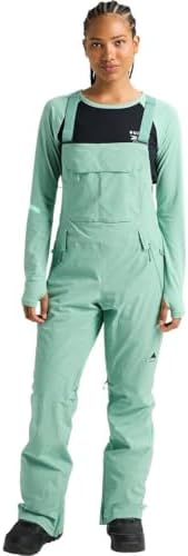 Burton Women's Reserve 2L Stretch Slim Bib Pants, Soft Sage, X