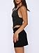 UNCOOYEE Women Summer Sexy Lace Halter Neck Tank Top Sleeveless Backless Y2k Trendy Going Out Corset Crop Tops Black Small