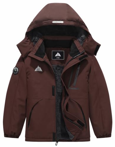 Image of Kid's Ski Jacket Winter Coat Boy's and Girl's Snowboarding Jackets | Kids Ski Jacket | Windproof, Waterproof, Insulated | Removable Hood, Zipper Pockets | Snowboarding Coat for Boys and Girls