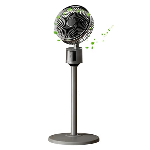 demaxiyad Ventilador de pie, 3 velocidades, silencioso, gran refrigeración, circulador de aire de alta potencia, perfecto para oficina, dormitorio o dormitorio universitario