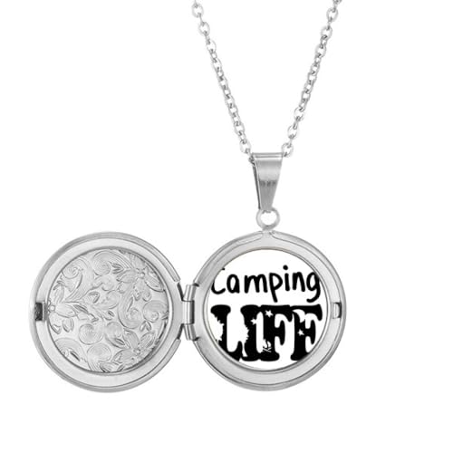 Collier médaillon camping pour ancrer vos souvenirs de liberté sous les étoiles