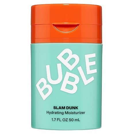 Bub~ble Slam Dunk Face Moisturiser, Moisturising Face Cream for Normal to Dry Skin, with Vitamin E and Aloe Vera Juice for a Radiant Complexion, Skincare with Blue Light Protection