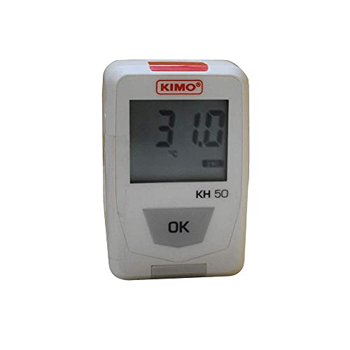 Temperature and Humidity Datalogger/Reusable datalogger/Temp Logger (Range: -20 to +70°C) for Food Industry, Pharma Industry, Process and Storage of Sensible Goods | Model: Kimo KH50