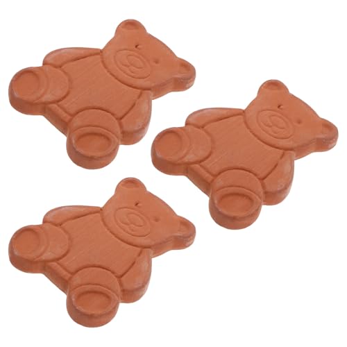 UKCOCO Disques pour Contrôle D'humidité Déshumidificateurs 3pcs en Terre Cuite d'ours et Conservation des Snacks Frais Cuisine
