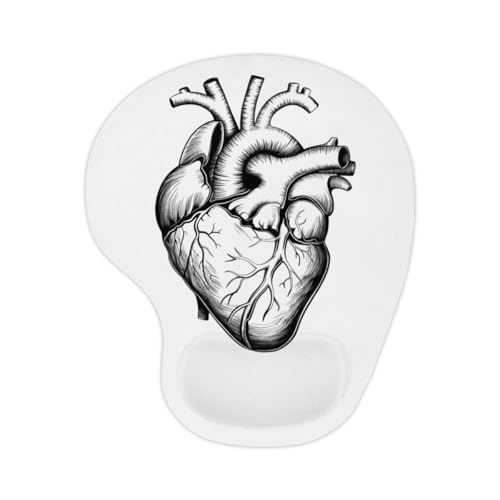 Vintage Heart Shape Mouse Pad