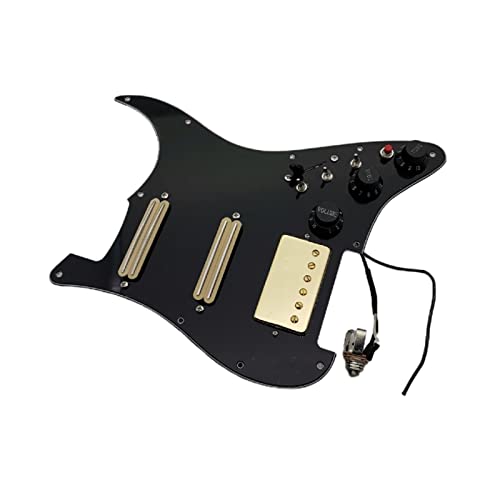 KLKL Pickguard pré-câblé Pickups De Guitare Préwired Chargé Pickguard Alnico 5 HSS Harnais De Câblage Simple Cut… - Les Beatles, Paul McCartney, John Lennon, RIngo Starr, George Harrison KLKL Pickguard pré-câblé Pickups De Guitare Préwired Chargé Pickguard Alnico 5 HSS Harnais De Câblage Simple Cut… – Image 3