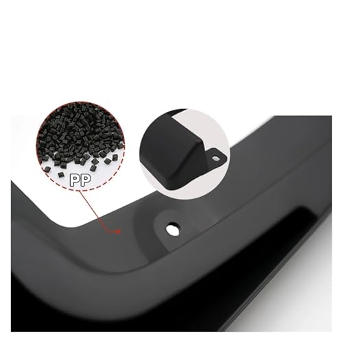 Guardabarros para Tesla Model X 2015-2022 y kit de protección contra salpicaduras de coche 3