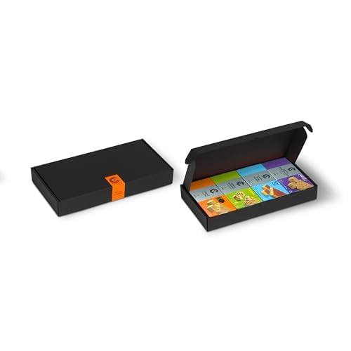 Castillo de Jijona - Lote Black Box 4 - Incluye Turrón de Jijona 250gr, Turrón Imperial de Almendra Vegano 200gr, Turrón Yema Tostada Sin Azúcar 200gr y Turrón Cacahuate Caramelizado a la Sal 200gr