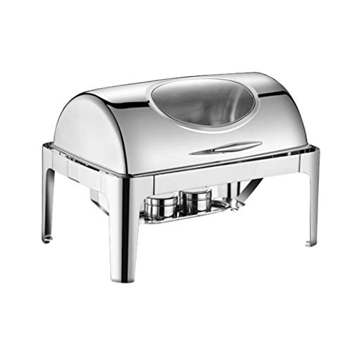 HSBAIS Speisenwärmer Buffetwärmer, Full Size Rechteckig Wärmebehälter mit Deckel Chafing Dish für Catering, Buffet und…