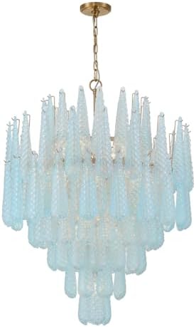 Crystorama 21 Light Aged Brass Chandelier