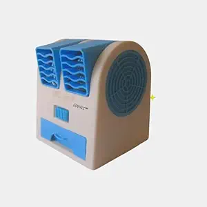 GOVAVI Mini Cooler AC USB Mini Water Air Cooler Cooling Fan Duel Blower with Ice Chambe Perfect for Temple,Home,Kitchen USE,