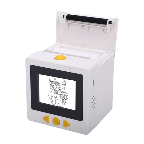 Image of Jiawu Smart AI Voice Sticker Printer, Portable Mini Thermal Printer with APP, 2 Paper Rolls & 6 Colored Pencils, 2.4in HD Screen AI Sticker Maker for Scrapbooking, Crafts, Gift