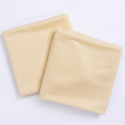 Image of Socomi Champagne Sheer Wedding Arch Draping Fabric 29 inch x 20Ft 2 Panels Outdoor Curtain Drapes Extra Long for Bridal Baby Shower Ceremony Birthday Party Decor