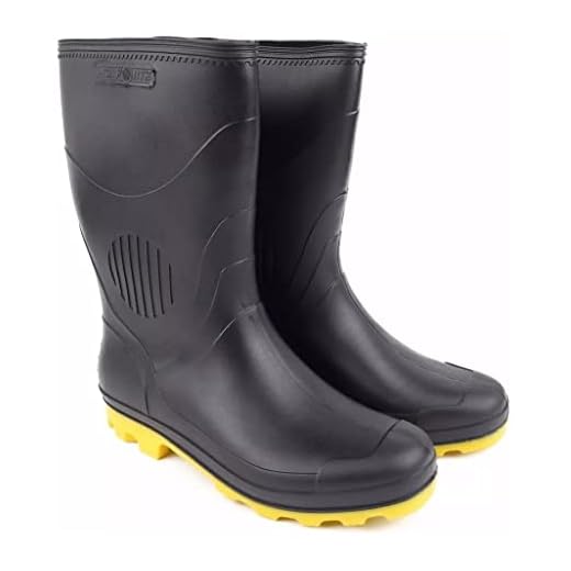 Bota Galocha Impermeável Cano Médio Pvc Pega Forte Grendene (40, Amarelo)